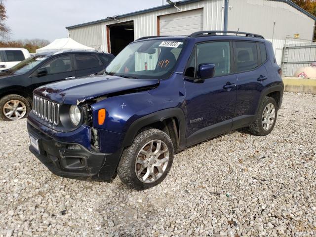 JEEP RENEGADE L 2017 with VIN ZACCJBBB0HPF31922 - Photo from auction