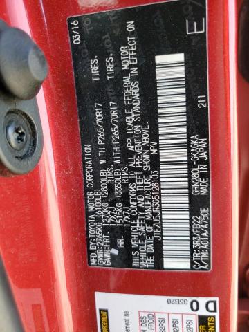 Photo 14 from auction – 2016 TOYOTA 4RUNNER SR with VIN JTEZU5JR3G5128103