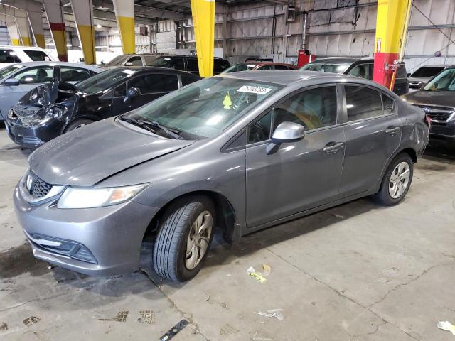 HONDA CIVIC LX 2013 with VIN 19XFB2F55DE025590 - Photo from auction