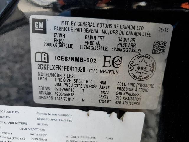 Photo 14 from auction – 2015 GMC TERRAIN SL with VIN 2GKFLXEK1F6411920