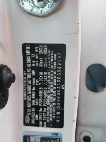 Photo 14 from auction – 2011 KIA SORENTO EX with VIN 5XYKUCA10BG089197