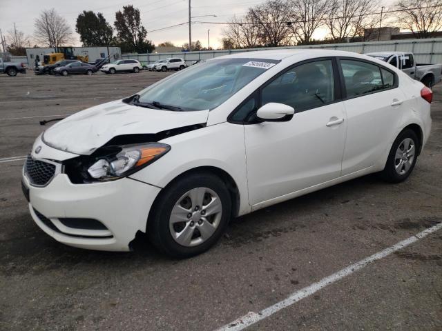 Photo 1 from auction – 2016 KIA FORTE LX with VIN KNAFK4A6XG5620413