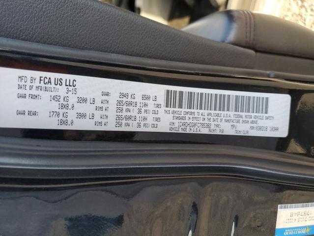 Photo 14 from auction – 2015 DODGE DURANGO LI with VIN 1C4RDHDG0FC795382
