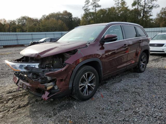 TOYOTA HIGHLANDER 2016 with VIN 5TDJKRFH0GS244187 - Photo from auction