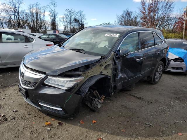 ACURA MDX TECHNO 2014 with VIN 5FRYD4H4XEB010192 - Photo from auction