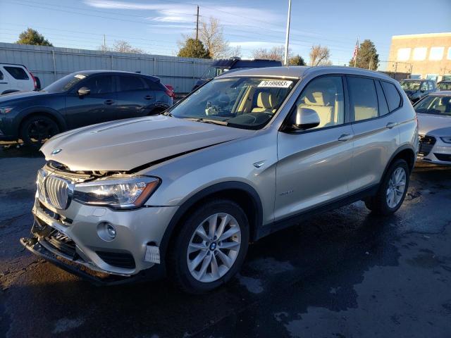 Photo 1 from auction – 2016 BMW X3 XDRIVE2 with VIN 5UXWX9C59G0D93817