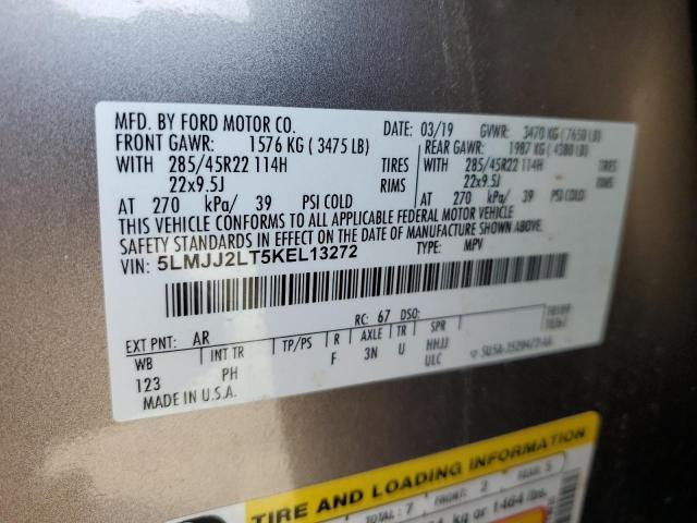 Photo 14 from auction – 2019 LINCOLN NAVIGATOR with VIN 5LMJJ2LT5KEL13272