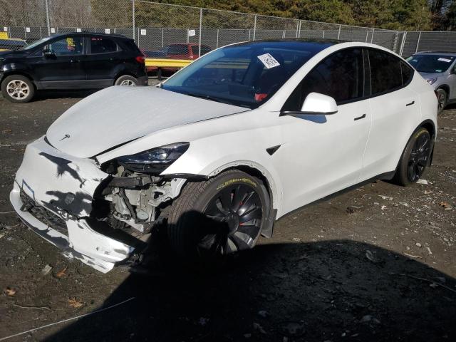 TESLA MODEL Y 2022 with VIN 7SAYGDEF7NF359196 - Photo from auction