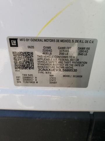 Photo 14 from auction – 2020 CHEVROLET EQUINOX LT with VIN 3GNAXUEV3LS688530