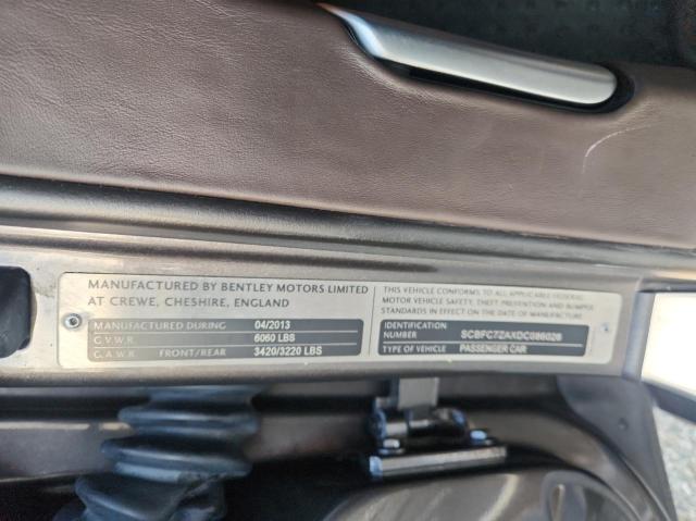 Photo 10 from auction – 2013 BENTLEY CONTINENTA with VIN SCBFC7ZAXDC086026