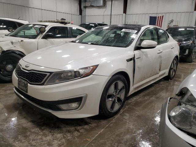 KIA OPTIMA HYB 2013 with VIN KNAGM4ADXD5041821 - Photo from auction