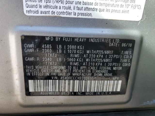Снимка 14 от търг – 2011 SUBARU OUTBACK 2. с VIN 4S4BRCCCXB3326357