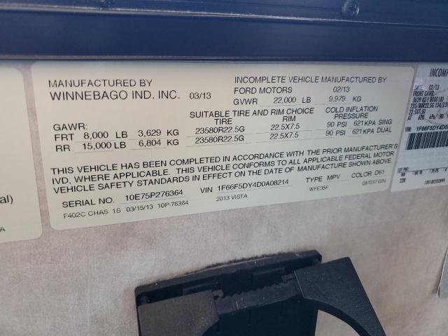 Photo 10 from auction – 2013 FORD F53 with VIN 1F66F5DY4D0A08214
