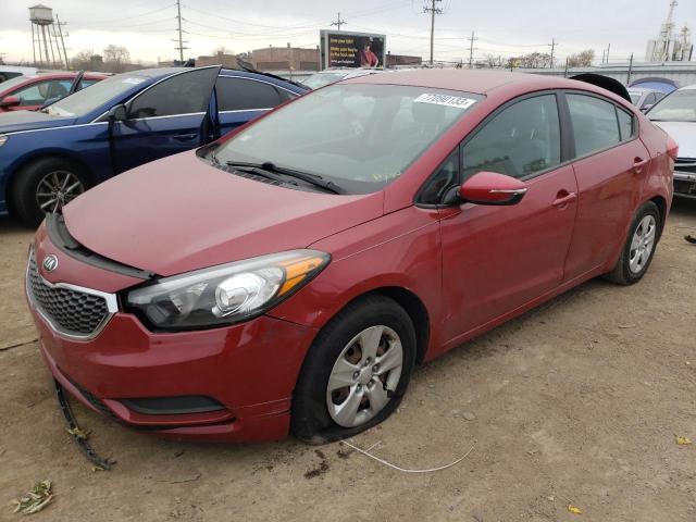 KIA FORTE LX 2015 with VIN KNAFX4A62F5430492 - Photo from auction