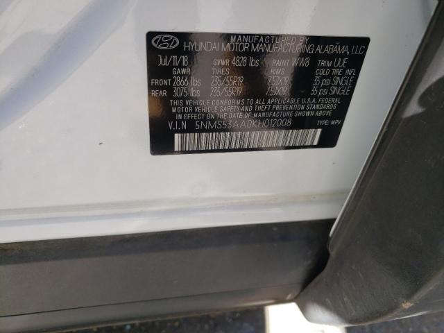 Photo 14 from auction – 2019 HYUNDAI SANTA FE L with VIN 5NMS53AA0KH012008