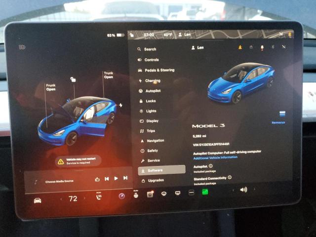 Photo 9 from auction – 2023 TESLA MODEL 3 with VIN 5YJ3E1EA3PF514491