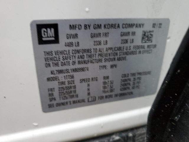 Photo 14 from auction – 2022 CHEVROLET TRAILBLAZE with VIN KL79MUSL1NB099074