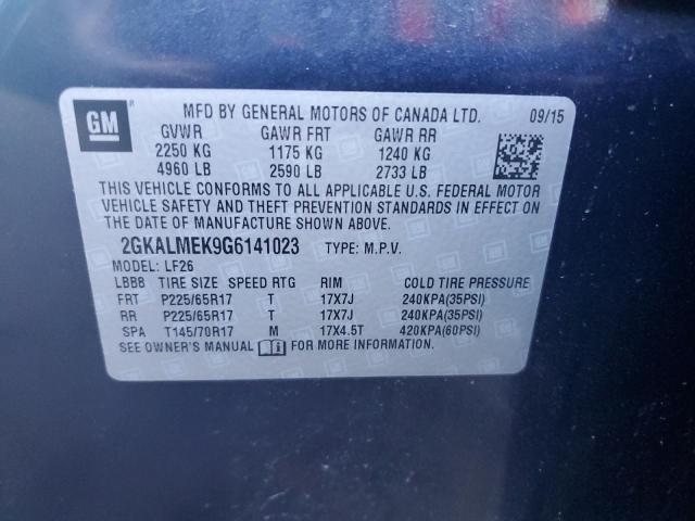 Photo 14 from auction – 2016 GMC TERRAIN SL with VIN 2GKALMEK9G6141023