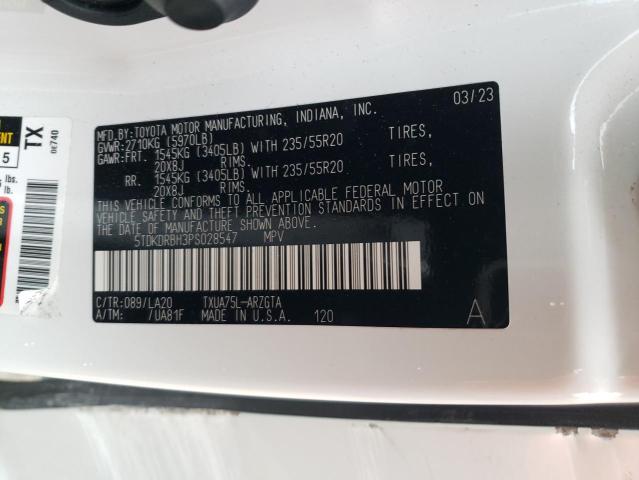 صورة رقم 14 من المزاد - 2023 TOYOTA HIGHLANDER مع VIN 5TDKDRBH3PS028547