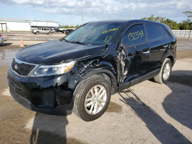 KIA SORENTO LX 2015 with VIN 5XYKT3A60FG604056 - Photo from auction