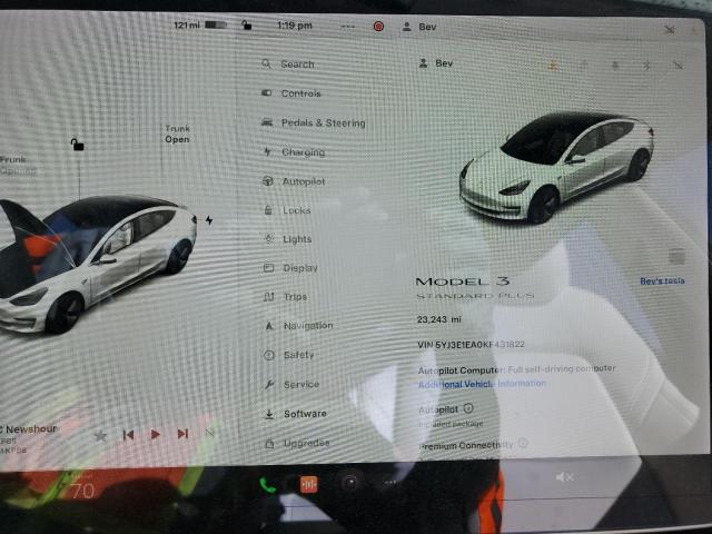 Photo 9 from auction – 2019 TESLA MODEL 3 with VIN 5YJ3E1EA0KF431822