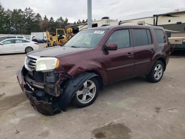 HONDA PILOT EXL 2012 with VIN 5FNYF4H50CB031246 - Photo from auction