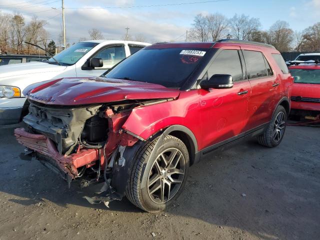 FORD EXPLORER S 2016 with VIN 1FM5K8GT3GGC25072 - Photo from auction