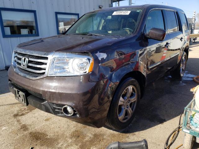 HONDA PILOT EXL 2014 with VIN 5FNYF4H59EB047447 - Photo from auction