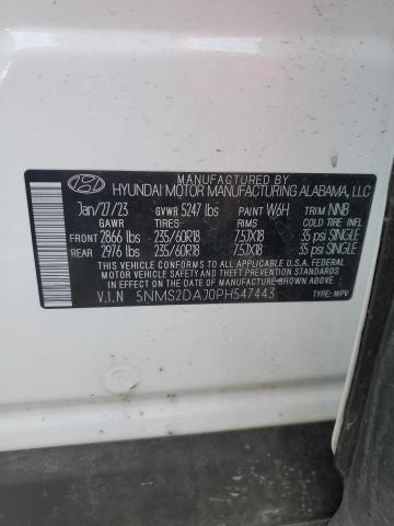 Photo 14 from auction – 2023 HYUNDAI SANTA FE S with VIN 5NMS2DAJ0PH547443