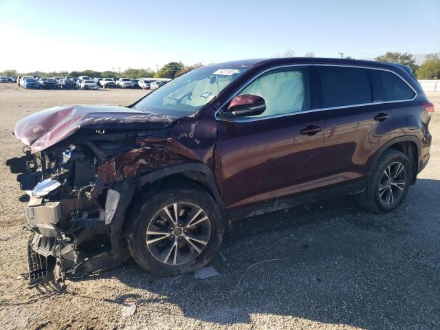 TOYOTA HIGHLANDER 2019 with VIN 5TDZZRFH9KS352654 - Photo from auction