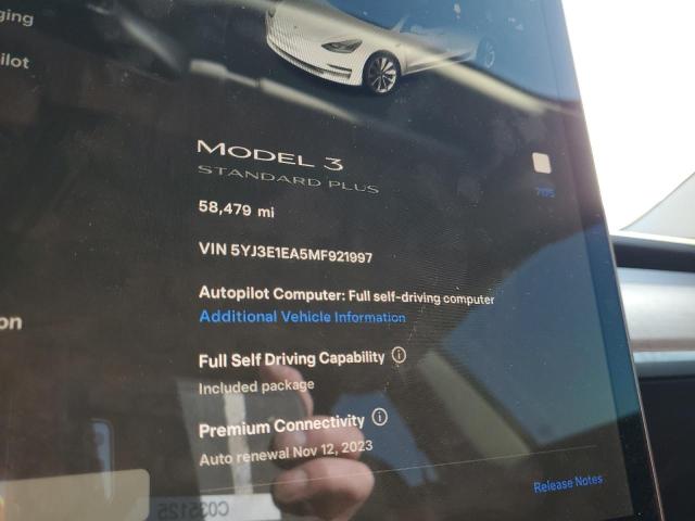 Photo 9 from auction – 2021 TESLA MODEL 3 with VIN 5YJ3E1EA5MF921997