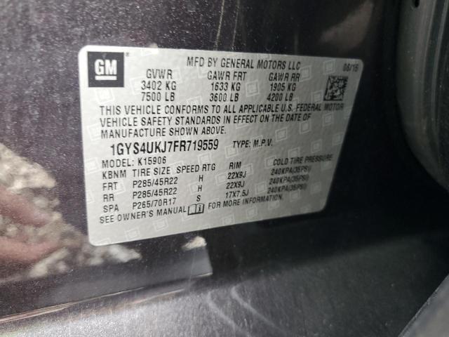 Photo 14 from auction – 2015 CADILLAC ESCALADE E with VIN 1GYS4UKJ7FR719559