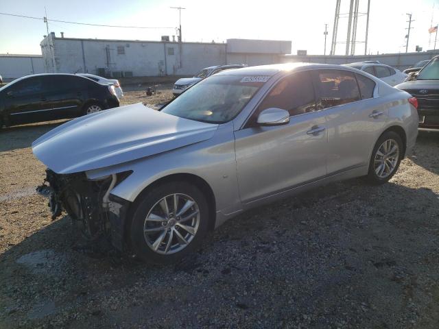 INFINITI Q50 BASE 2014 with VIN JN1BV7AR4EM699880 - Photo from auction