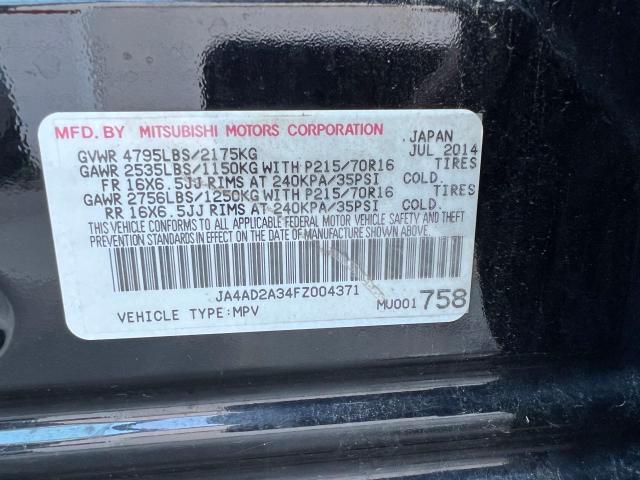 Photo 10 from auction – 2015 MITSUBISHI OUTLANDER with VIN JA4AD2A34FZ004371