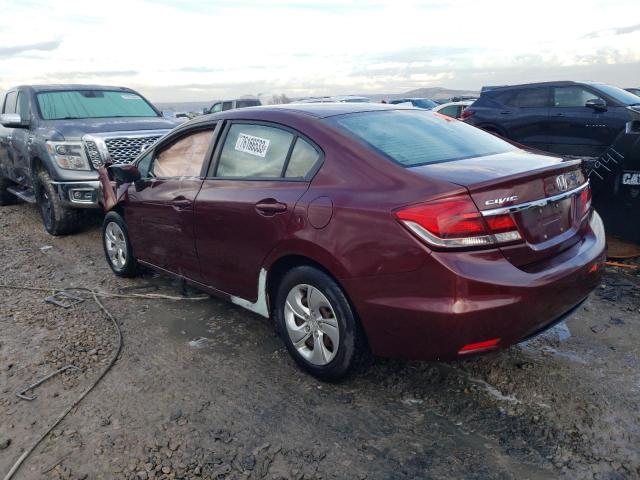 Photo 2 from auction – 2014 HONDA CIVIC LX with VIN 2HGFB2F50EH503101