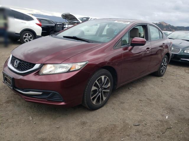 HONDA CIVIC EX 2015 with VIN 2HGFB2F81FH534384 - Photo from auction