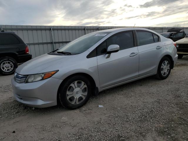 HONDA CIVIC HYBR 2012 with VIN JHMFB4F36CS001352 - Photo from auction