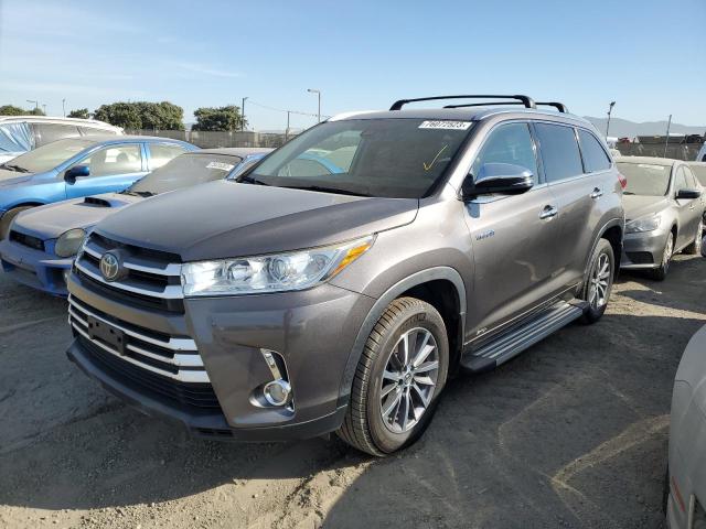 TOYOTA HIGHLANDER 2018 with VIN 5TDJGRFHXJS038576 - Photo from auction