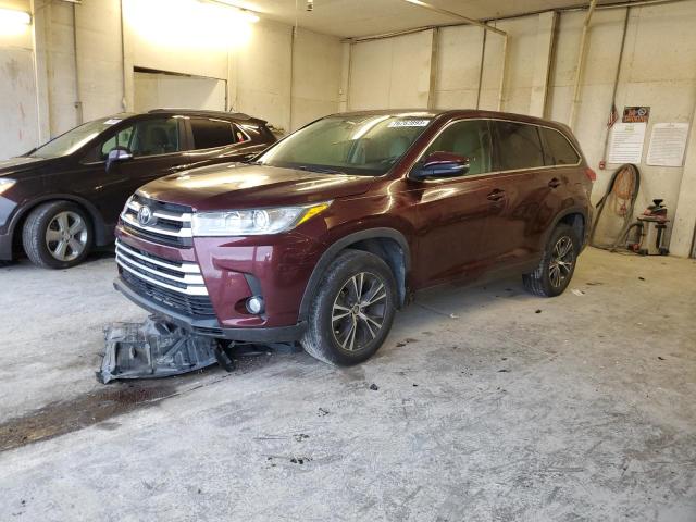 TOYOTA HIGHLANDER 2019 with VIN 5TDZZRFH0KS326105 - Photo from auction