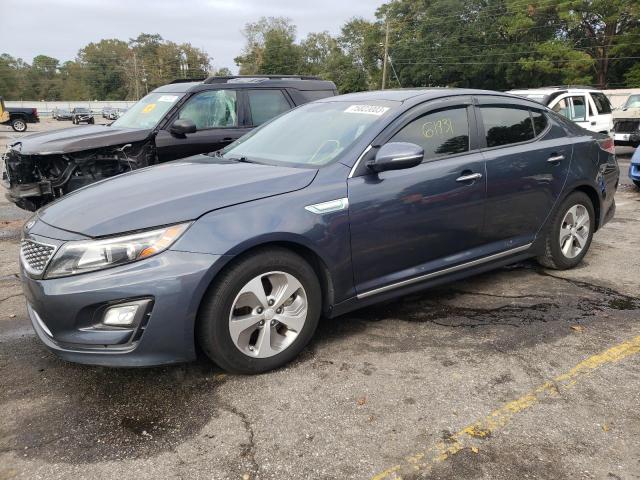 KIA OPTIMA HYB 2015 with VIN KNAGM4ADXF5089760 - Photo from auction