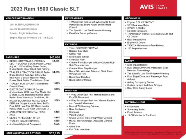Photo 12 from auction – 2023 RAM 1500 CLASS with VIN 1C6RR6LG2PS564764