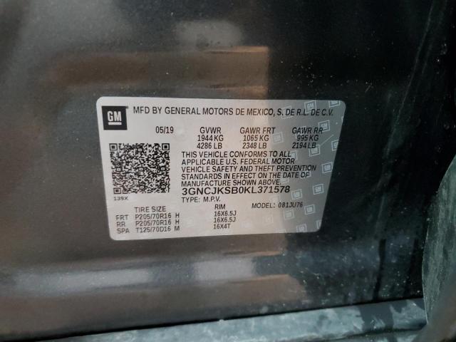 Photo 14 from auction – 2019 CHEVROLET TRAX LS with VIN 3GNCJKSB0KL371578