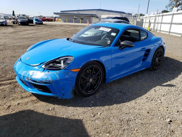 PORSCHE CAYMAN BAS 2022 with VIN WP0AA2A85NS255160 - Photo from auction