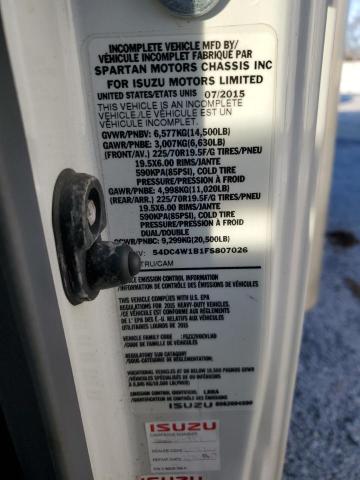 Photo 10 from auction – 2015 ISUZU NPR HD with VIN 54DC4W1B1FS807026
