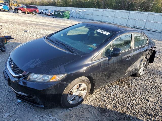 Photo 1 from auction – 2013 HONDA CIVIC LX with VIN 19XFB2F59DE033711