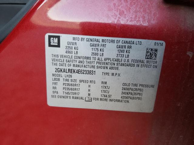 Photo 14 from auction – 2014 GMC TERRAIN SL with VIN 2GKALREK4E6233831