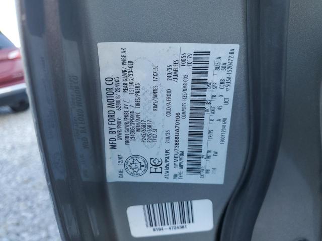 Photo 14 from auction – 2008 FORD EXPLORER X with VIN 1FMEU73868UA70106