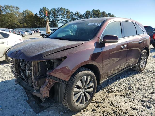 ACURA MDX TECHNO 2015 with VIN 5FRYD4H43FB008107 - Photo from auction
