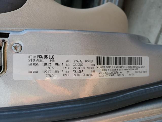 Photo 14 from auction – 2019 DODGE GRAND CARA with VIN 2C4RDGCG3KR761790