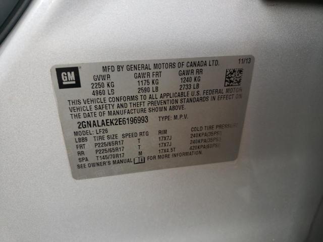 Фото 14 с аукциона – 2014 CHEVROLET EQUINOX LS с VIN 2GNALAEK2E6196993